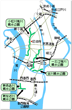 江戸川区新水公園マップ