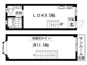 ２Ｆ／３Ｆ間取図